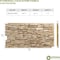 Ekena Millwork 45 3/4"W x 24 1/2"H x 1 1/4"D Canyon Ridge Stacked Stone StoneWall Faux Stone Siding Panel Sandstone PNU24X48CNSD - alternate 4